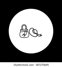 bag, hat, icon