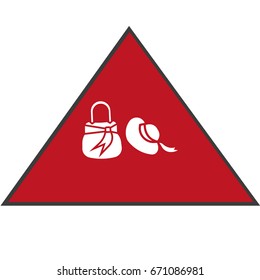 bag, hat, icon