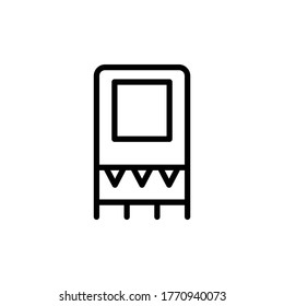 Bag, hippy icon. Simple line, outline vector elements of flower children icons for ui and ux, website or mobile application