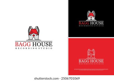 Bag House logo design concept, education icon logo design template