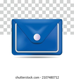bag icon, 3D electronic mail vector file