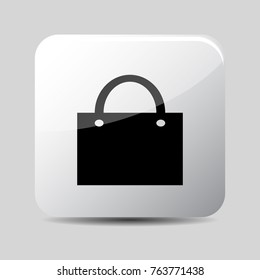 Bag icon 3d, for Internet icon and application icon. Vector eps 10.