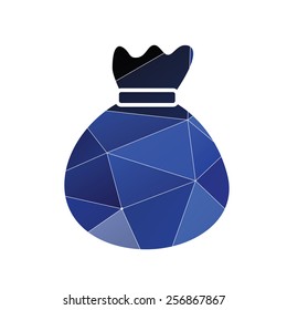 bag icon Abstract Triangle Geometrical background 