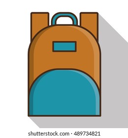 Bag icon. Baggage luggage tourism and travel theme. Isolated and colorful design. Vector illustration