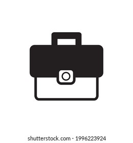 Icono de bolsa negro. Símbolo de vector