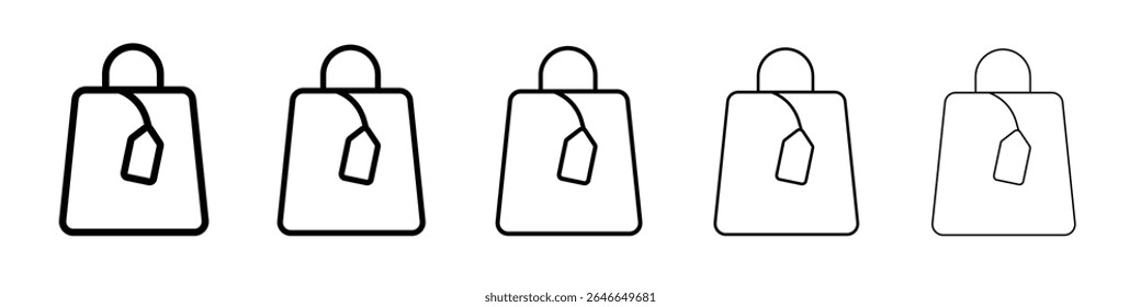 Bag Icon black and white vector sign