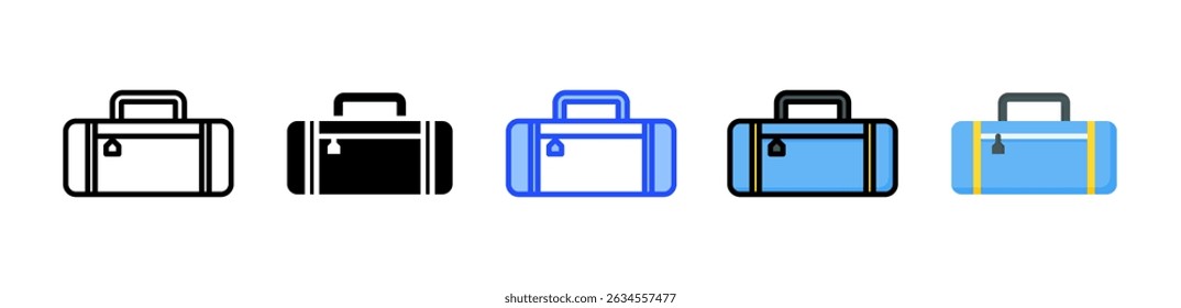 Bag Icon Collection With Multiple Styles
