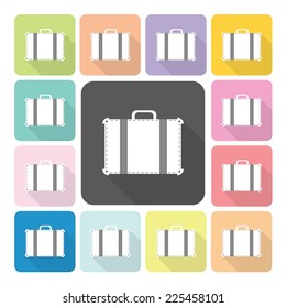 Bag Icon color set vector illustration.