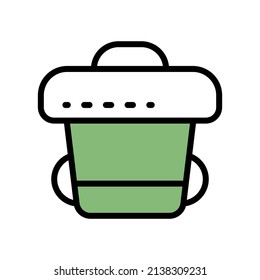 Taschensymbol-Design, bearbeitbarer Strich. am besten für Web, Banner, Flayer oder Anwendung. Vektorgrafik EPS10-Dateiformat