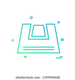 Bag icon design vector
