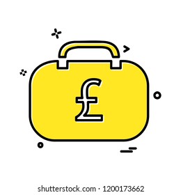 Bag icon design vector