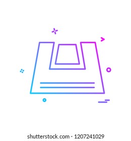 Bag icon design vector
