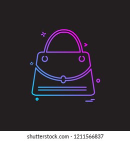 Bag icon design vector
