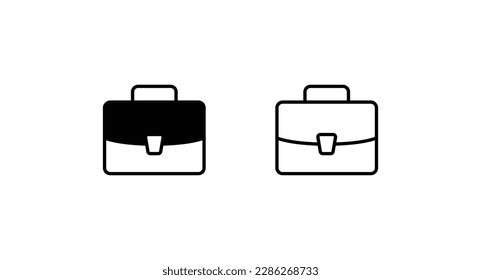 Bag-Icon-Design mit weißem Hintergrund - Stockillustration