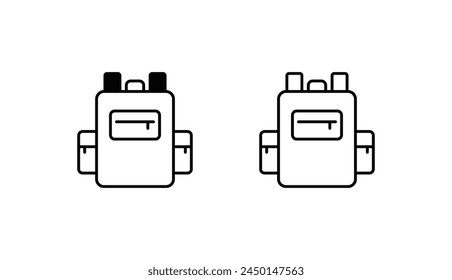 Diseño de icono de bolsa con fondo blanco ilustración de stock