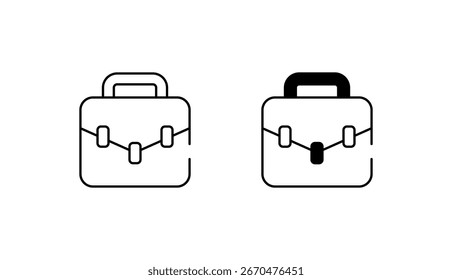 Bag icon design with white background stock illustration