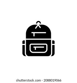bag icon designed in solid black style and glyph style in fashion and accessories icon category
