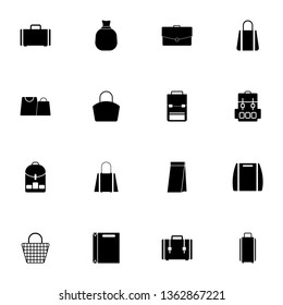 Bag icon - Expand to any size - Change to any colour. Perfect Flat Vector Contains such Icons as backpack, purse, suitcase, valise, case, briefcase, schoolbag, bagful, sack, package, luggage and more