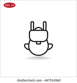  Bag icon flat.