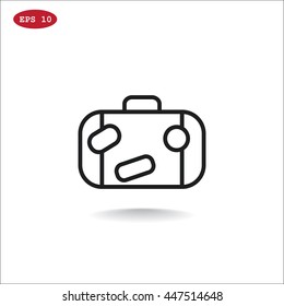  Bag icon flat