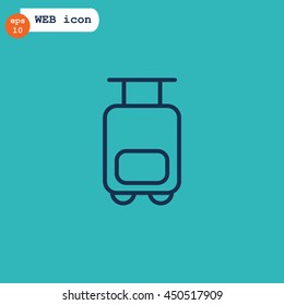  Bag icon flat.