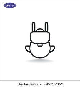  Bag icon flat.
