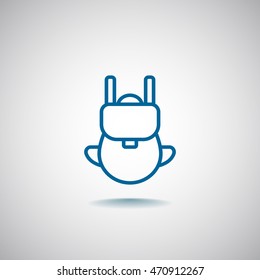  Bag icon flat.