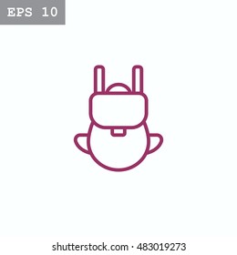  Bag icon flat.
