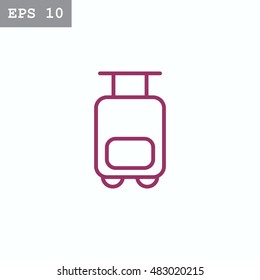  Bag icon flat.