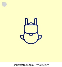  Bag icon flat.