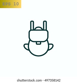  Bag icon flat.