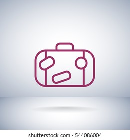  Bag icon flat
