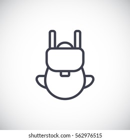  Bag icon flat.