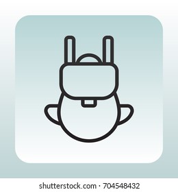  Bag icon flat.