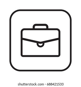 Bag icon. Flat  design.