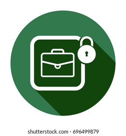 Bag icon. Flat  design.