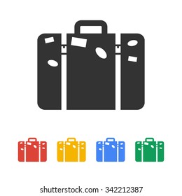 bag icon. Flat design style eps 10