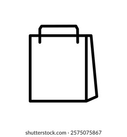 Bag icon flat editable icon mark