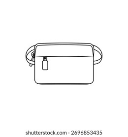 Bag icon flat style isolated. Vector