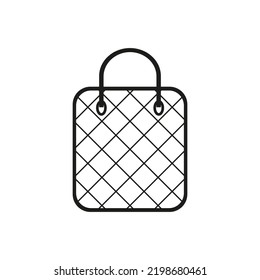 Bag icon. Gift box icon. Vector illustration. stock image. 