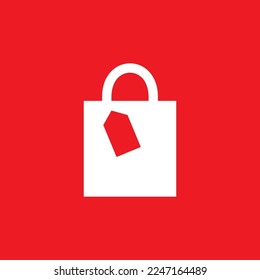 Icono de bolsa, plantilla de recursos gráficos, ilustración vectorial.