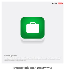 Bag icon Green Web Button