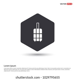 Bag icon Hexa White Background icon template