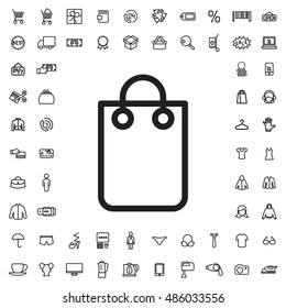 Bag icon illustration isolated vector sign symbol