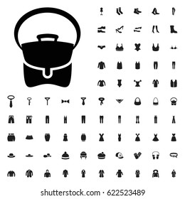 Bag icon illustration isolated vector sign symbol. clothes icons vector set. on white background