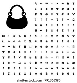 Bag icon illustration isolated vector sign symbol. editable clothes icons vector set.