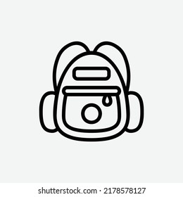  bag icon, isolated bookstore outline icon in light grey background, perfect for website, blog, logo, graphic design, social media, UI, mobile app