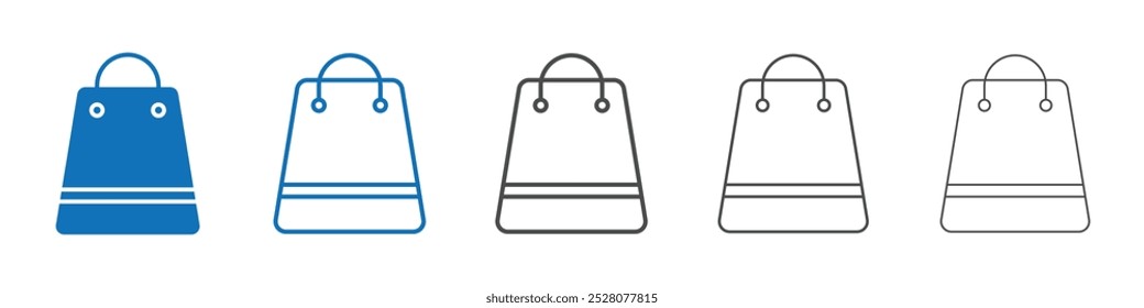 Bag icon Isolated flat vector in outline