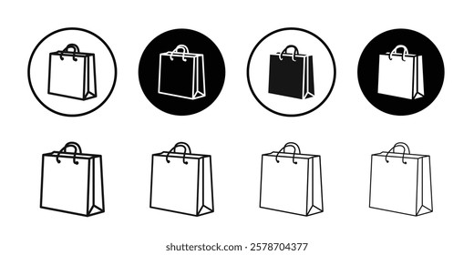 Bag Icon Isolated flat vector in outline