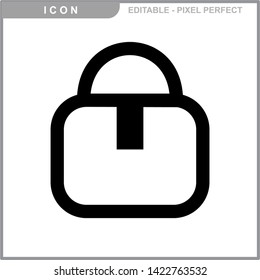 bag icon isolated sign symbol vector illustration - vector